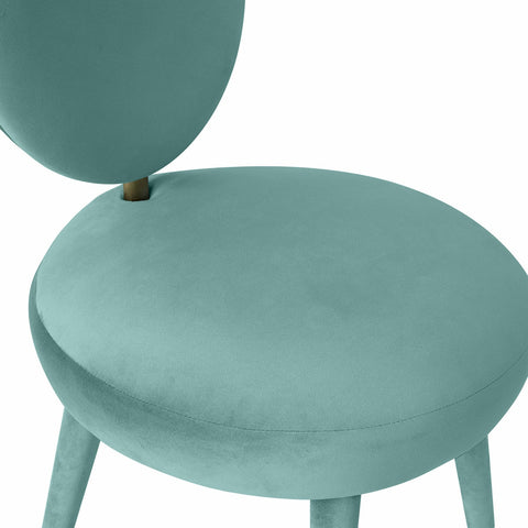 Kylie Sea Blue Velvet Dining Chair Model: TOV-D68126