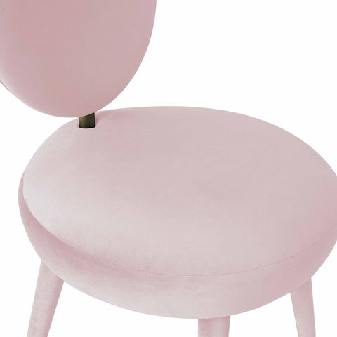 Kylie Bubblegum Velvet Dining Chair Model: TOV-D68127