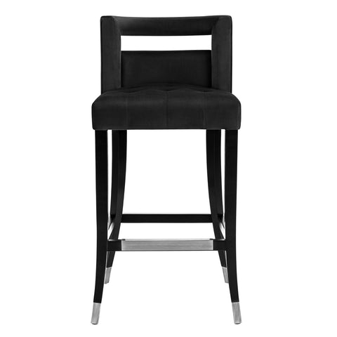 Hart Black Velvet Bar Stool Model: TOV-D68245