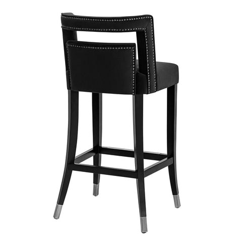 Hart Black Velvet Bar Stool Model: TOV-D68245