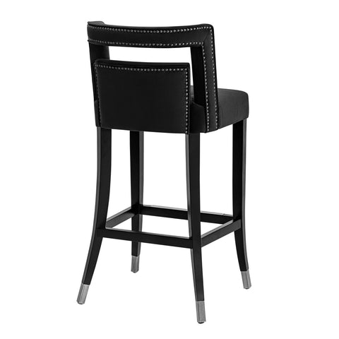 Hart Black Velvet Counter Stool Model: TOV-D68246