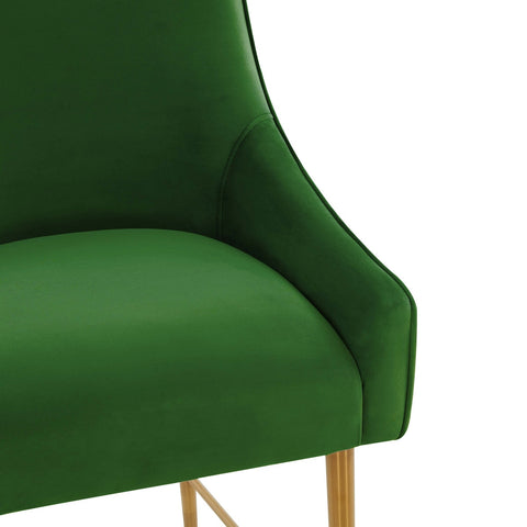 Beatrix Green Velvet Counter Stool Model: TOV-D68341