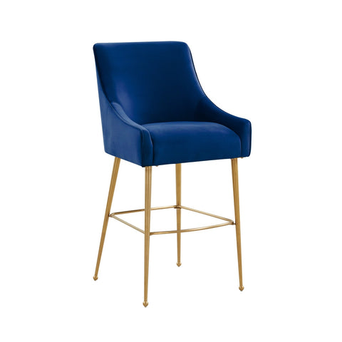 Beatrix Navy Velvet Counter Stool Model: TOV-D68342