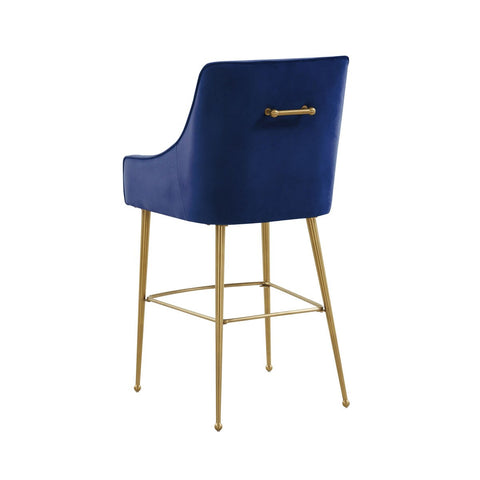 Beatrix Navy Velvet Counter Stool Model: TOV-D68342