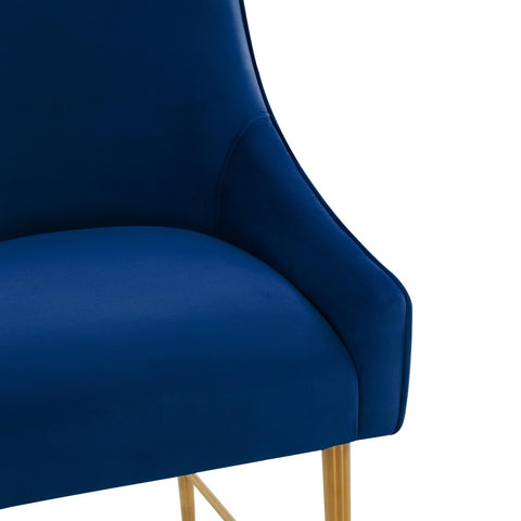 Beatrix Navy Velvet Counter Stool Model: TOV-D68342