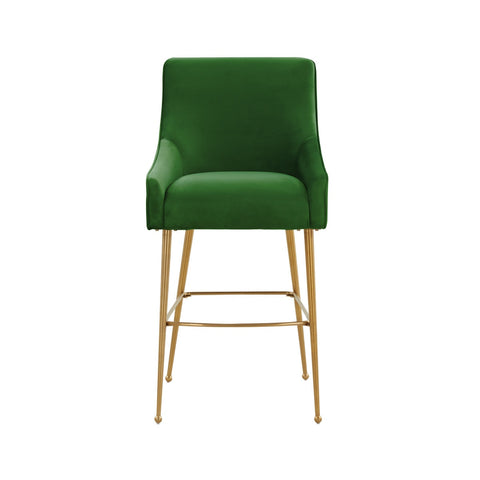 Beatrix Green Velvet Bar Stool Model: TOV-D68343