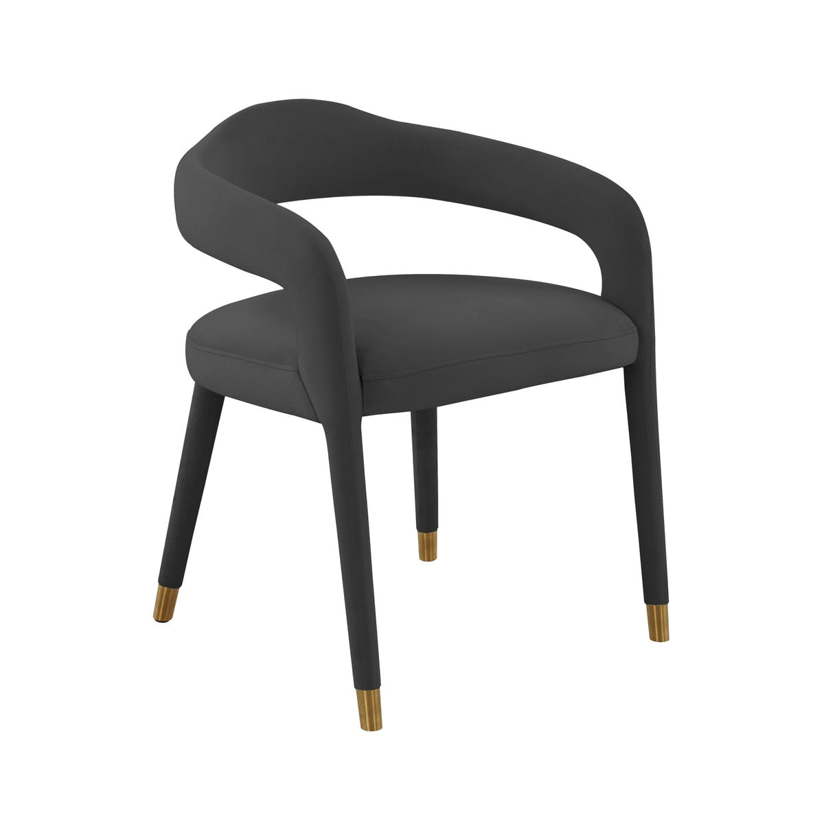 Lucia Black Velvet Dining Chair Model: TOV-D68415