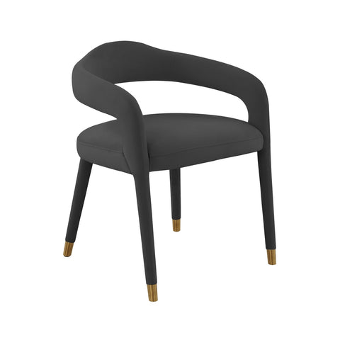 Lucia Black Velvet Dining Chair Model: TOV-D68415