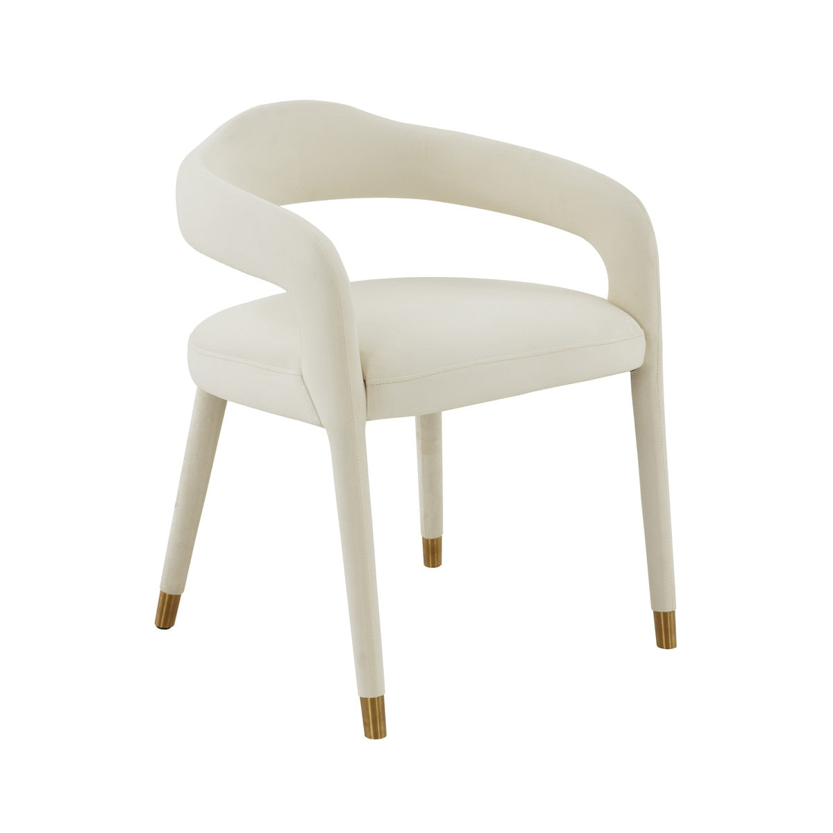 Lucia Cream Velvet Dining Chair Model: TOV-D68416