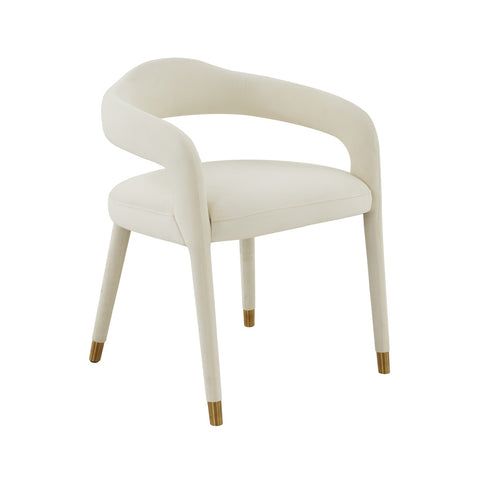 Lucia Cream Velvet Dining Chair Model: TOV-D68416