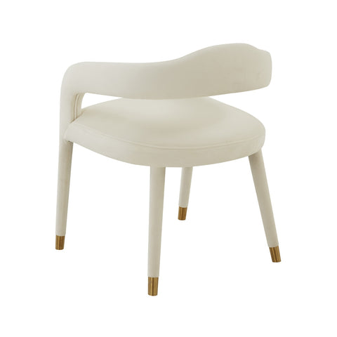 Lucia Cream Velvet Dining Chair Model: TOV-D68416