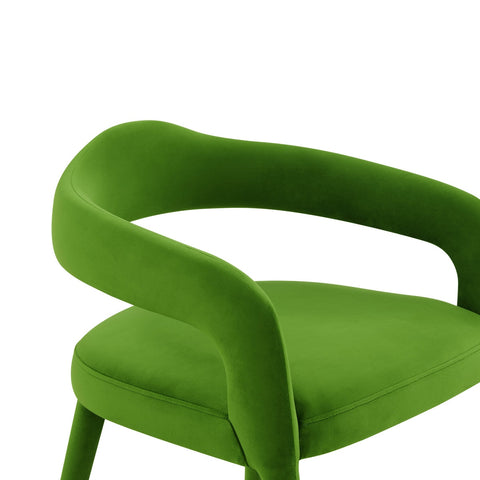 Lucia Green Velvet Dining Chair Model: TOV-D68417