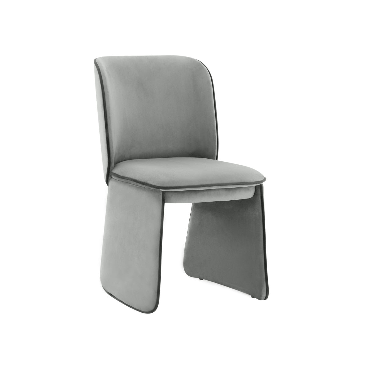 Kinsley Grey Velvet Dining Chair Model: TOV-D68424