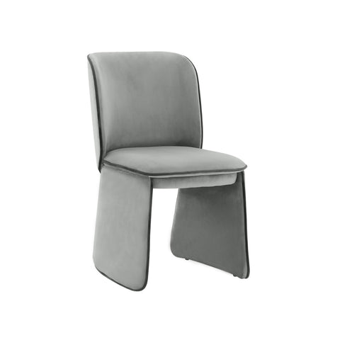 Kinsley Grey Velvet Dining Chair Model: TOV-D68424