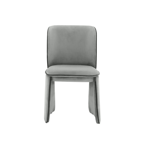 Kinsley Grey Velvet Dining Chair Model: TOV-D68424