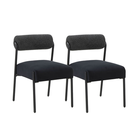 Jolene Black Velvet Dining Chair - Set of 2 Model: TOV-D68584