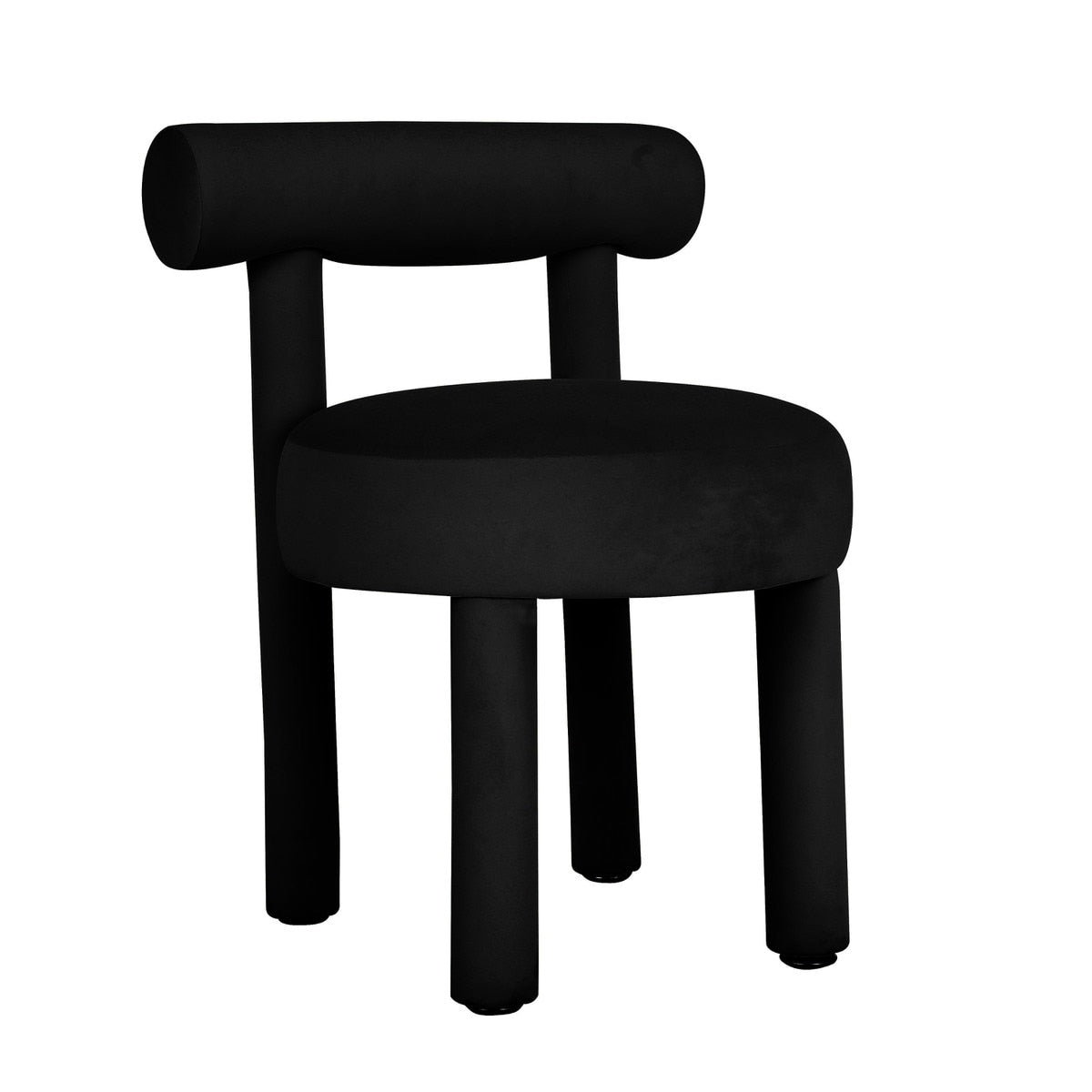 Carmel Black Velvet Dining Chair Model: TOV-D68591