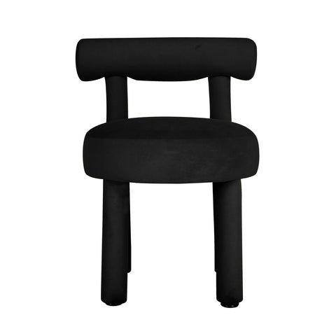 Carmel Black Velvet Dining Chair Model: TOV-D68591