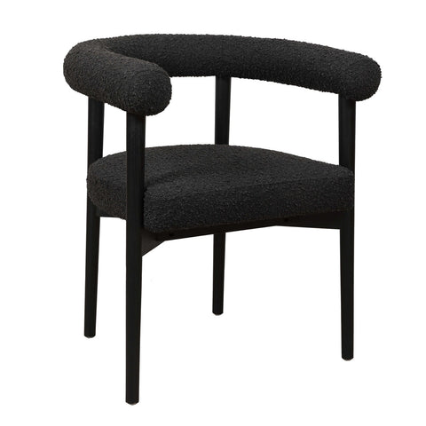 Spara Black Performance Boucle Dining Chair Model: TOV-D68595