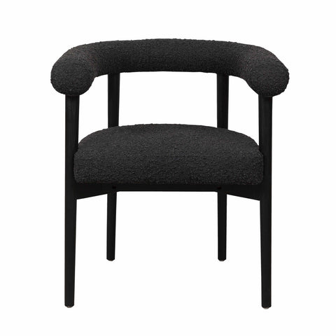 Spara Black Performance Boucle Dining Chair Model: TOV-D68595
