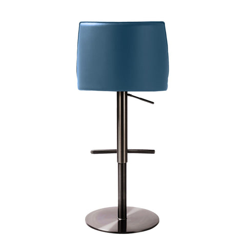 Gala Blue Performance Vegan Leather on Adjustable Stool Model: TOV-D68621