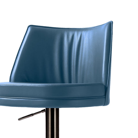 Gala Blue Performance Vegan Leather on Adjustable Stool Model: TOV-D68621