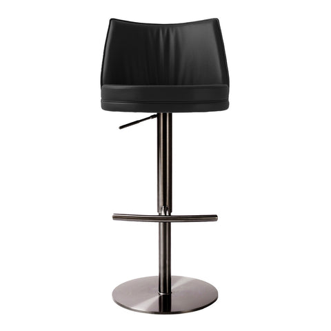 Gala Black Performance Vegan Leather on Adjustable Stool Model: TOV-D68622
