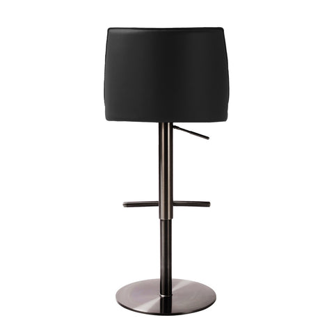 Gala Black Performance Vegan Leather on Adjustable Stool Model: TOV-D68622