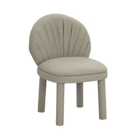 Aliyah Grey Performance Vegan Leather Dining Chair Model: TOV-D68652