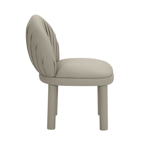 Aliyah Grey Performance Vegan Leather Dining Chair Model: TOV-D68652