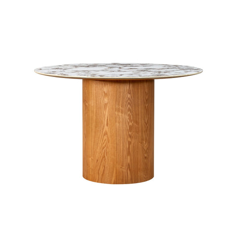Tamara Marble Ceramic 47" Round Dinette Table Model: TOV-D68681