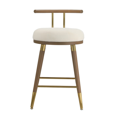 Juniper Cream Velvet Barstool Model: TOV-D68684