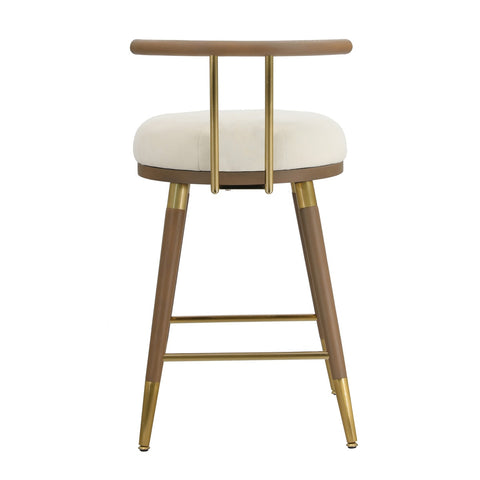 Juniper Cream Velvet Barstool Model: TOV-D68684