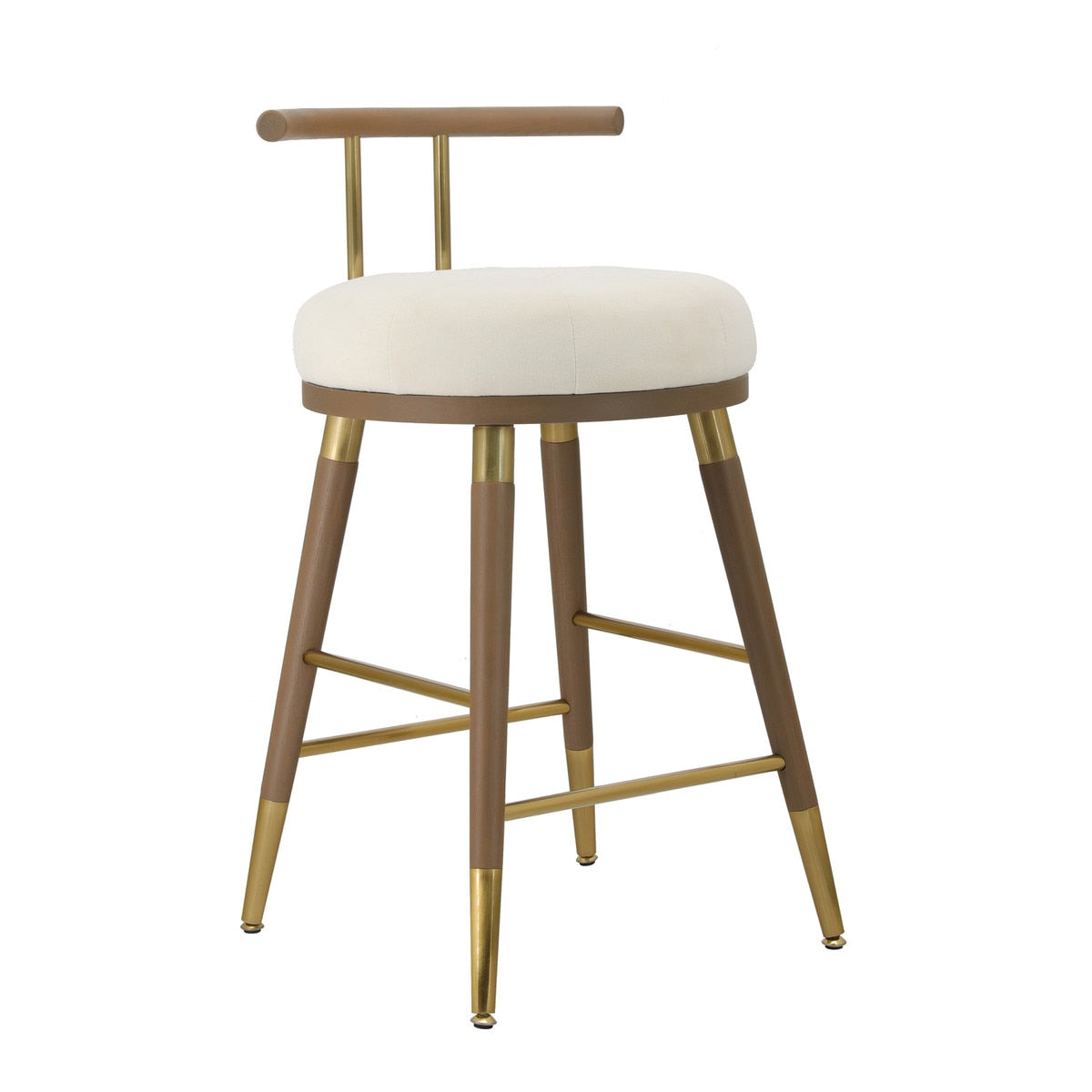Juniper Cream Velvet Counter Stool Model: TOV-D68685