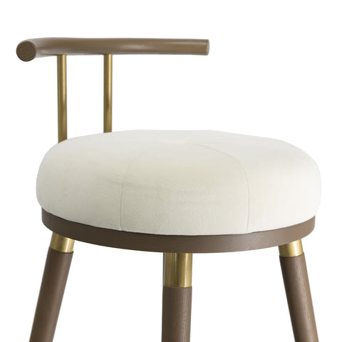 Juniper Cream Velvet Counter Stool Model: TOV-D68685