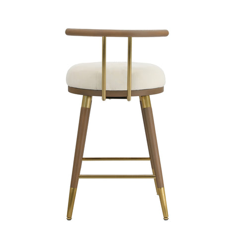 Juniper Cream Velvet Counter Stool Model: TOV-D68685