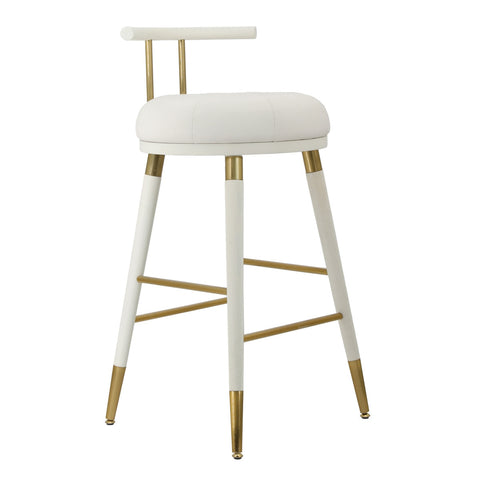 Juniper White Performance Vegan Leather Barstool Model: TOV-D68686