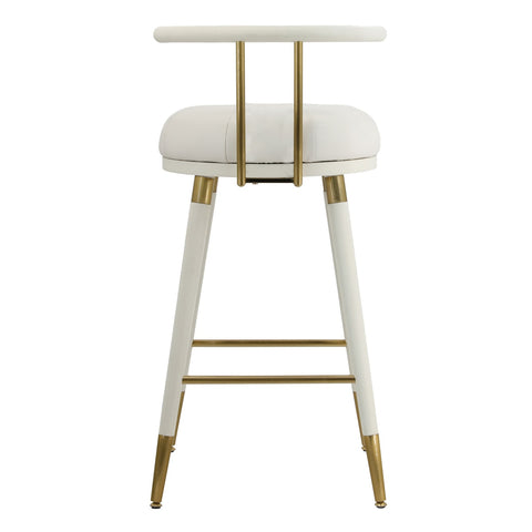 Juniper White Performance Vegan Leather Counter Stool Model: TOV-D68687