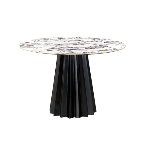 Jimena Marble Ceramic 47" Round Dining Table Model: TOV-D68688