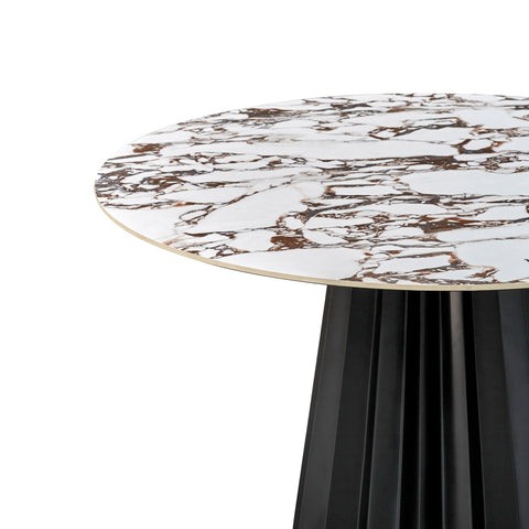 Jimena Marble Ceramic 47" Round Dining Table Model: TOV-D68688