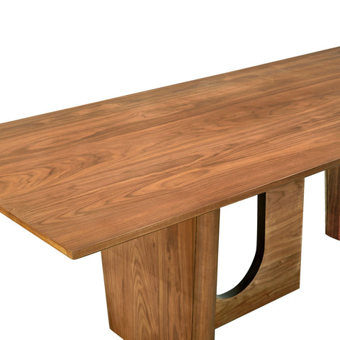 Satra Walnut Rectangular 92" Dining Table Model: TOV-D68715
