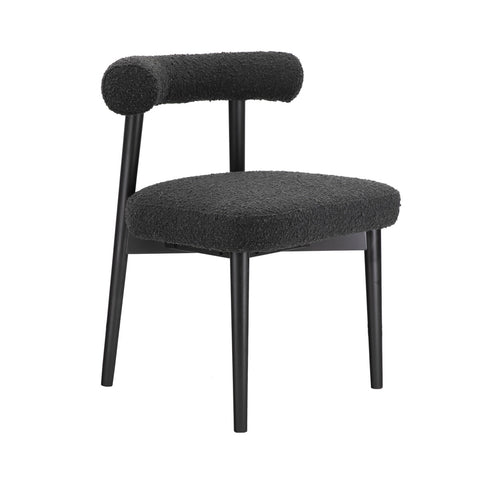 Spara Black Performance Boucle Side Chair Model: TOV-D68758