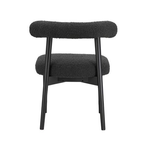 Spara Black Performance Boucle Side Chair Model: TOV-D68758