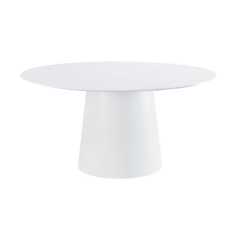 Pauline White Ash 62" Round Dining Table Model: TOV-D68759