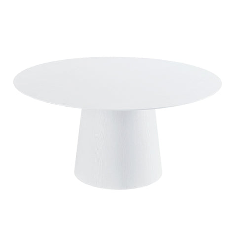 Pauline White Ash 62" Round Dining Table Model: TOV-D68759