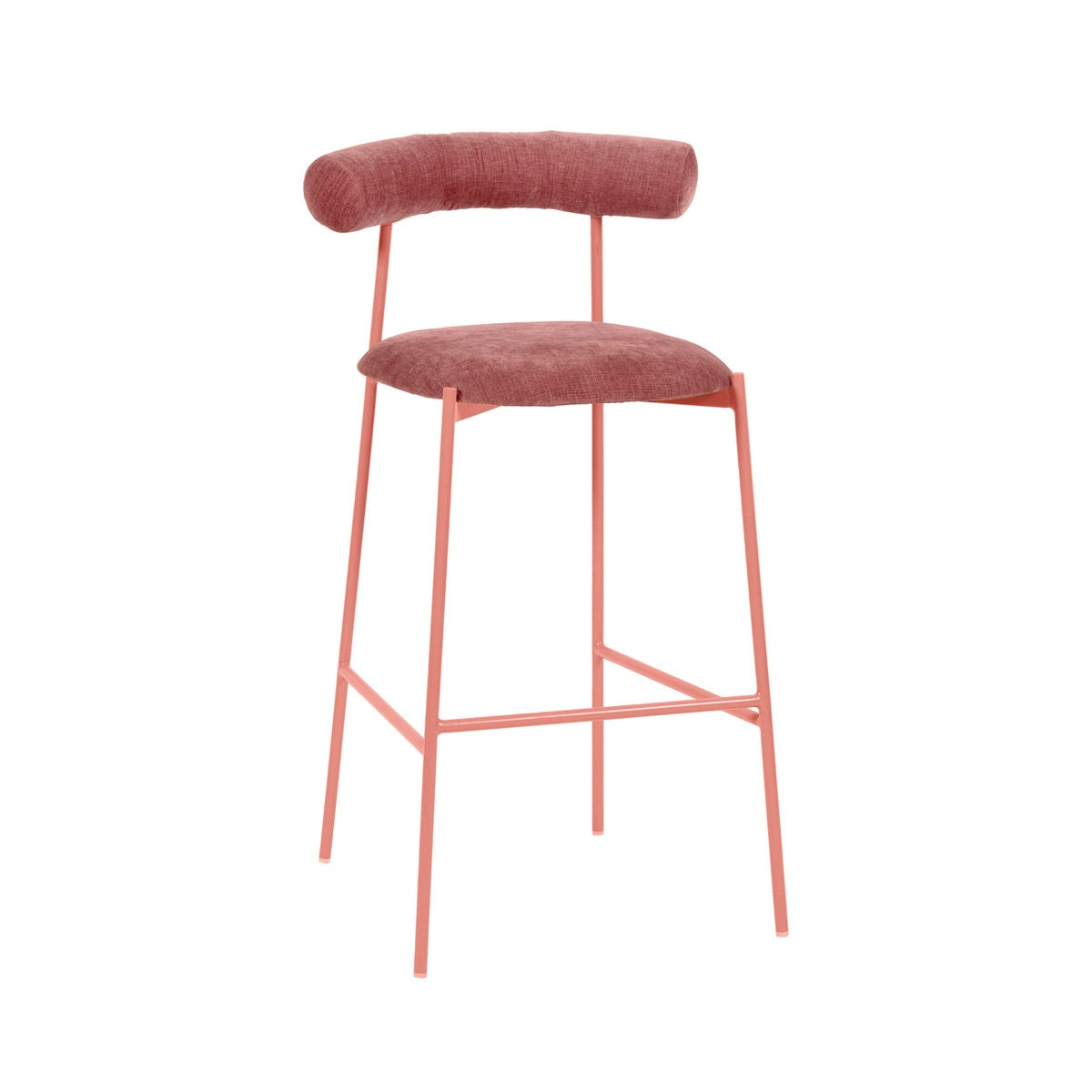 Liliana Mauve Performance Velvet Bar Stool Model: TOV-D68768