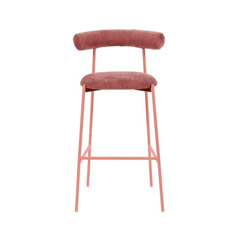 Liliana Mauve Performance Velvet Bar Stool Model: TOV-D68768