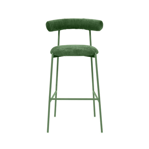 Liliana Forest Green Performance Velvet Bar Stool Model: TOV-D68770