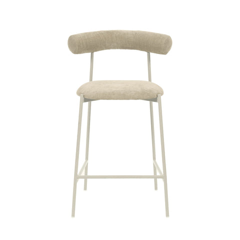 Liliana Taupe Performance Velvet Counter Stool Model: TOV-D68771