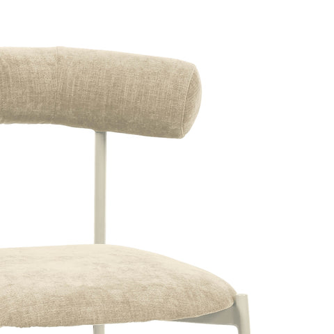 Liliana Taupe Performance Velvet Counter Stool Model: TOV-D68771